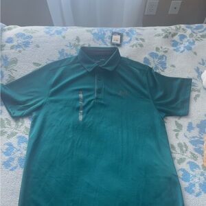 Under Armour Men's Jade Green/Teal Polo Shirt